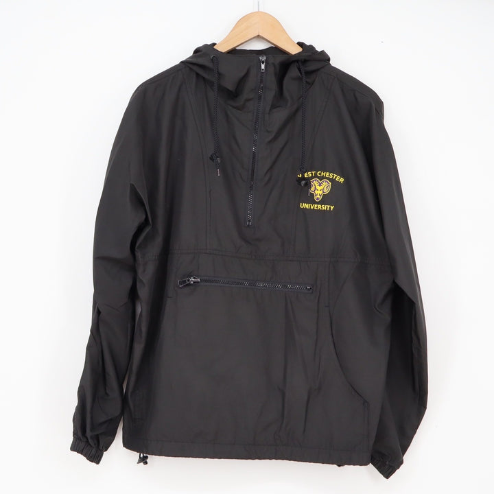West Chester Windbreaker Mens S Black NCAA Turfer Sport Anorak Jacket Excellent