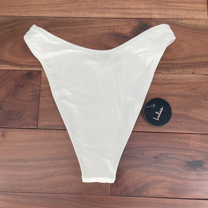 Lulus White Thong Bikini Bottoms Size S LULUSCOM