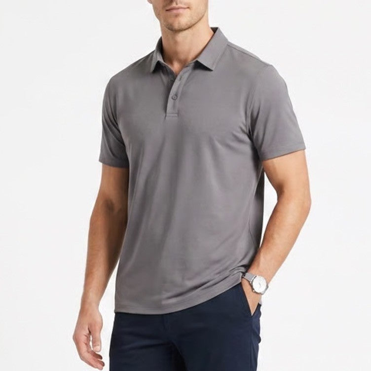 Polo Shirt Mens 3XL Faded Black Short Sleeve Collared Golf Tennis Performance