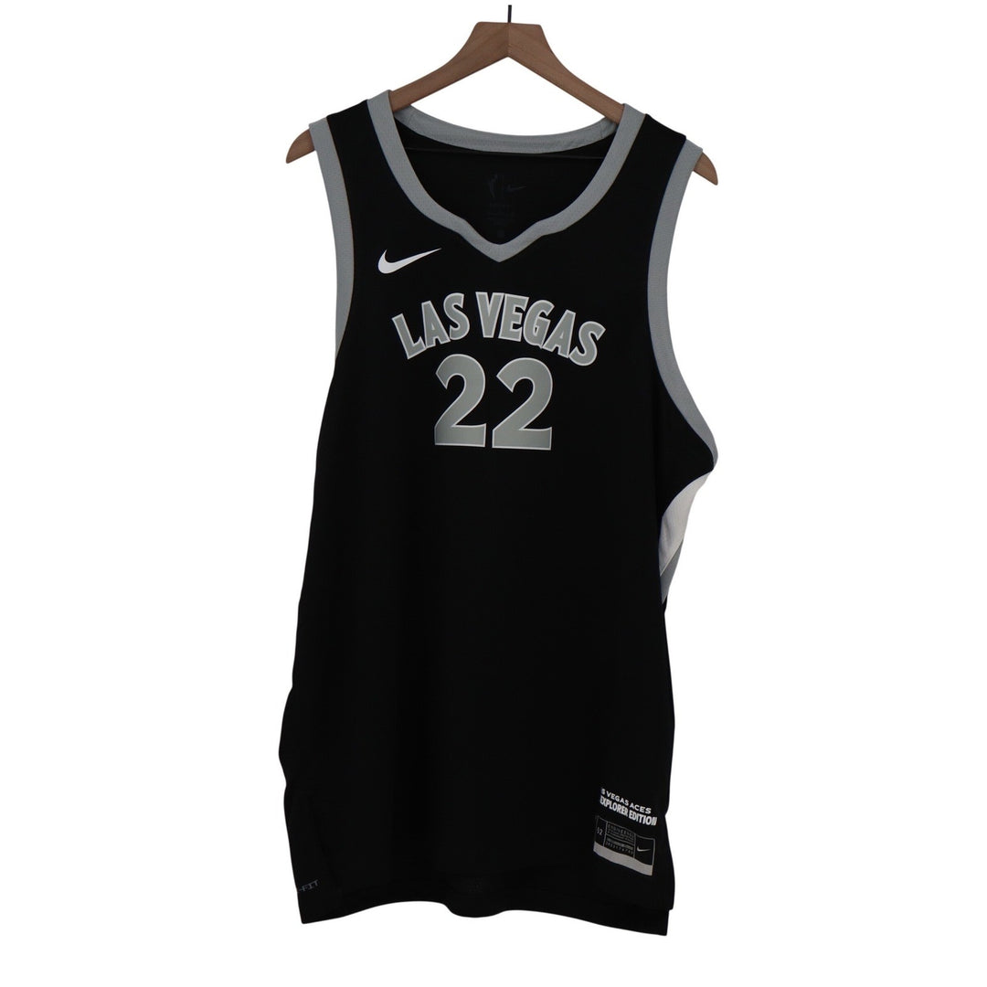 Nike Las Vegas Aces A'ja Wilson 22 Explorer Edition Jersey Black HF0996-010 XL