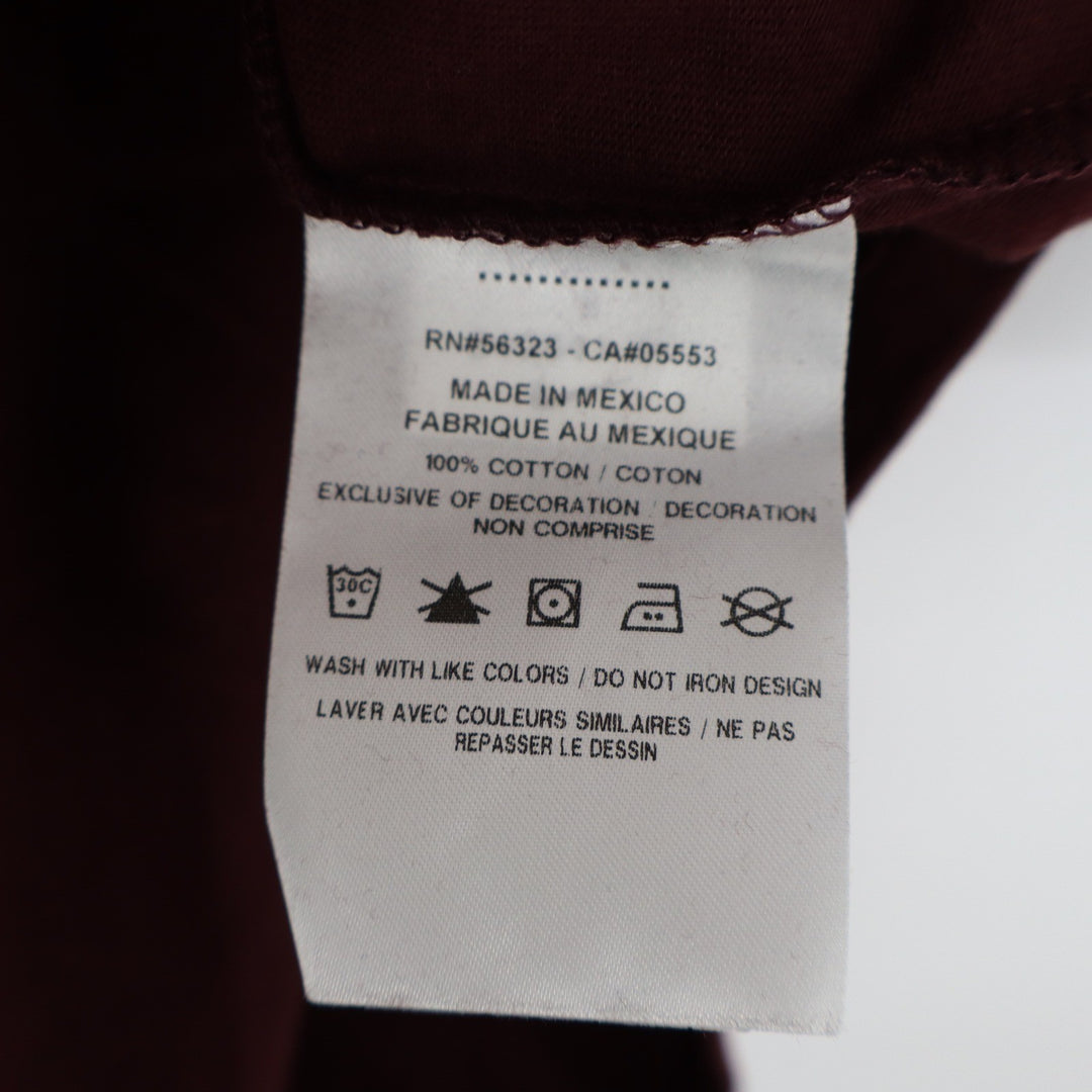 Nike Teamwork Makes the Dream Work Graphic T-Shirt Burgundy Maroon Loose Fit