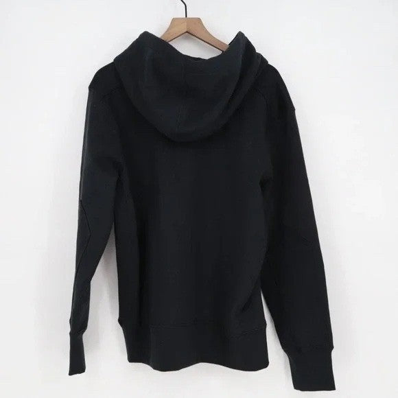 American Giant Midweight Hoodie Womens XL Black Cotton Fleece Lined Pullover