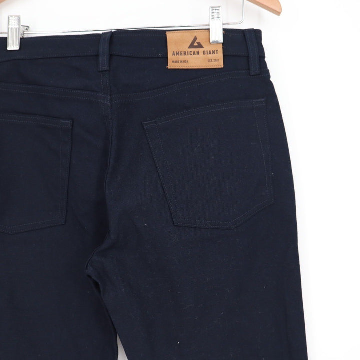 American Giant Mens Straight Leg Dark Wash Jeans 32W 30L Made in USA