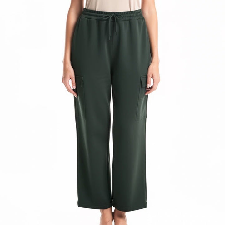Old Navy Socomfy Sweatpants Womens XL Olive Green Cotton Cargo Pockets Wide Leg