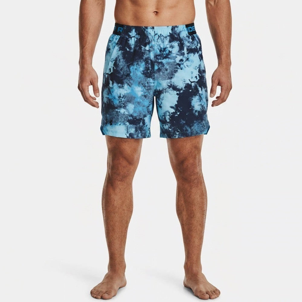 Under Armour Mens Vanish Woven 6in Printed Shorts Blue Marble XL NEW