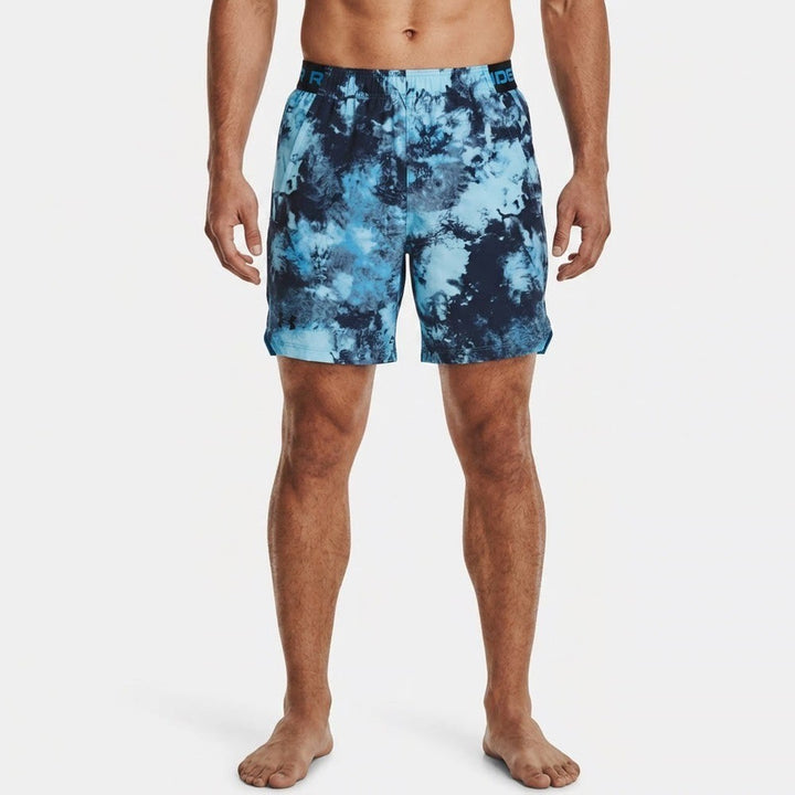 Under Armour Mens Vanish Woven 6in Printed Shorts Blue Marble XL NEW