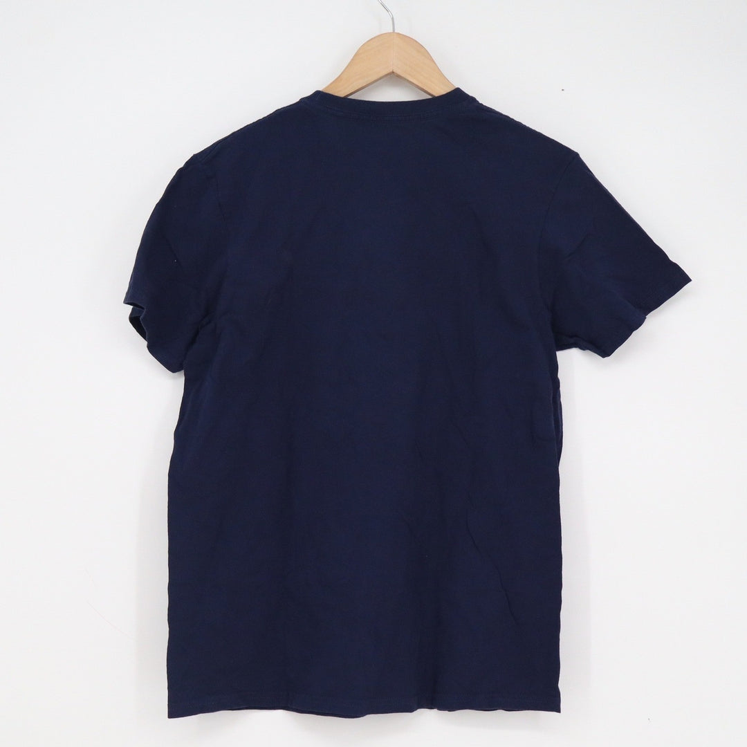 Disney Mickey Mouse Graphic T-Shirt Mens Medium Navy Blue Spellout