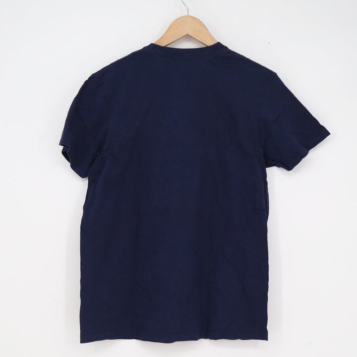 Disney Mickey Mouse Graphic T-Shirt Mens Medium Navy Blue Spellout