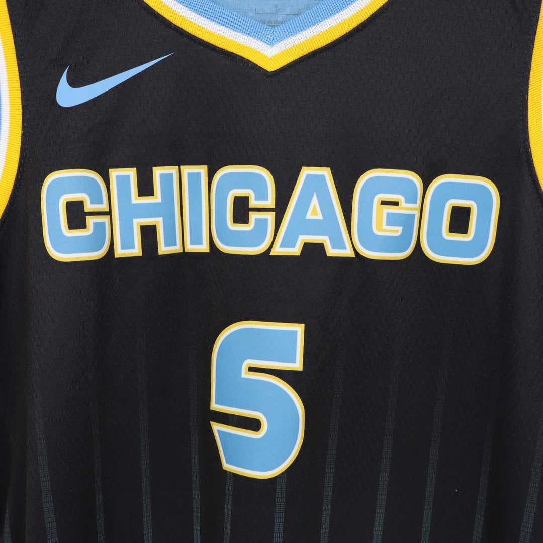 Nike Chicago Sky Angel Reese #5 Explorer Edition WNBA Jersey Black Womens L