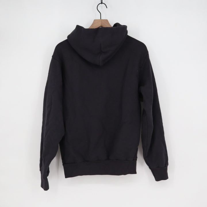 American Giant Hoodie Men Small Black Kangaroo Pocket Logo Cotton Casual Outdoor