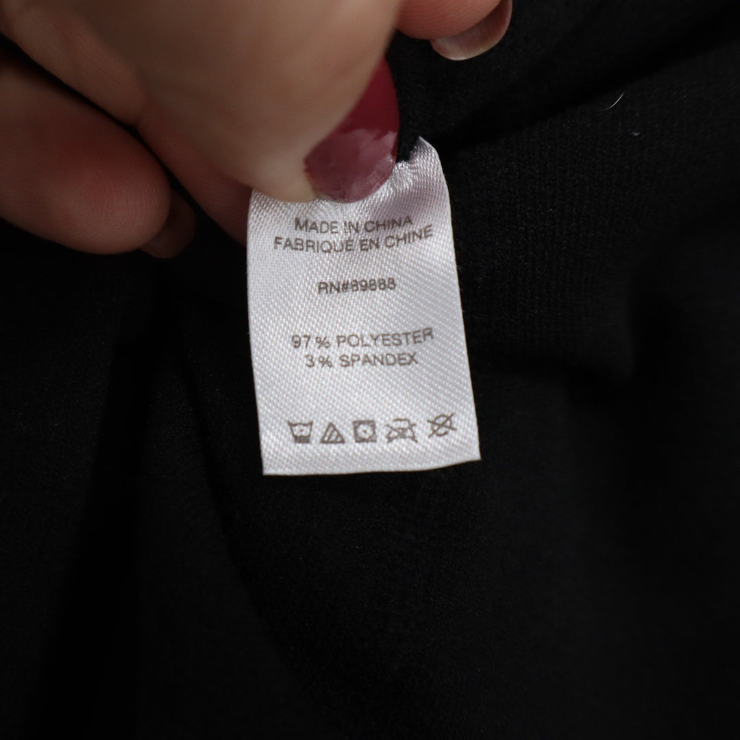 Gap Original Black Leggings M/L Solid High Waisted Full Length Polyester Spandex