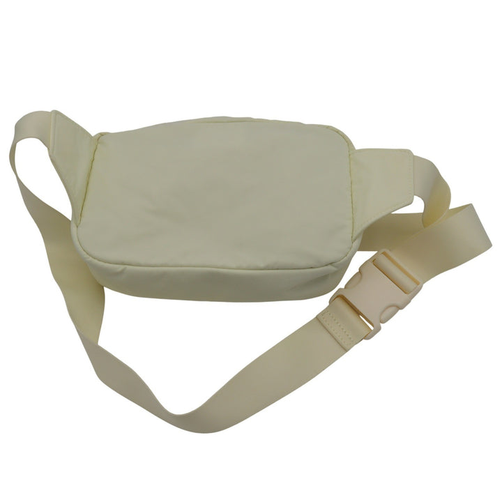 Athleta Excursion Belt Bag Pale Yellow Nylon Fanny Pack Waist Bag