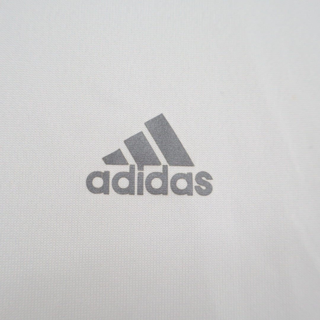 Adidas training T Shirt Womens XL White V-Neck Short Sleeve Performance Active
