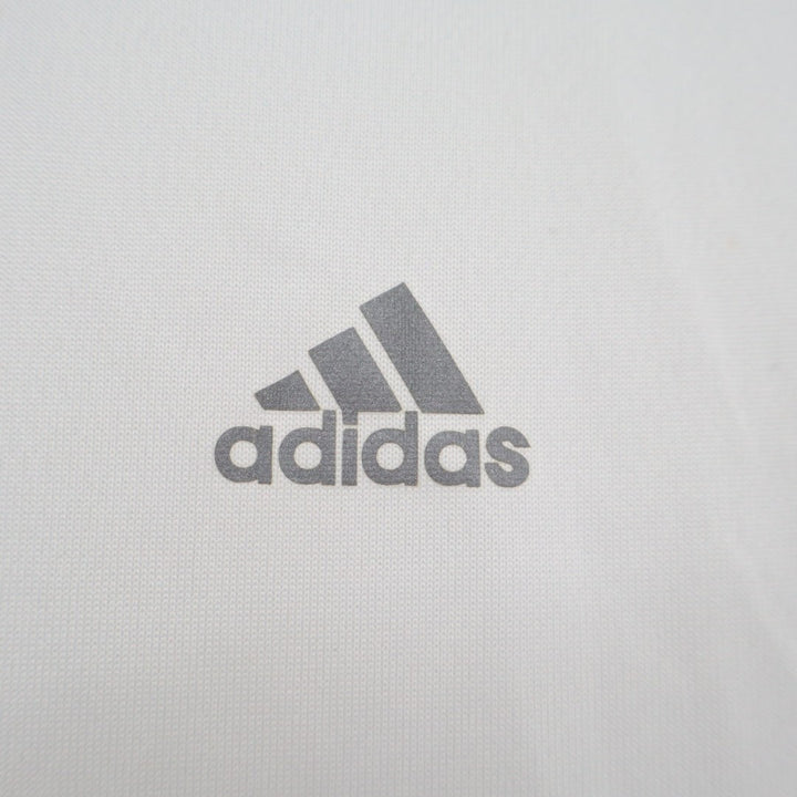 Adidas training T Shirt Womens XL White V-Neck Short Sleeve Performance Active