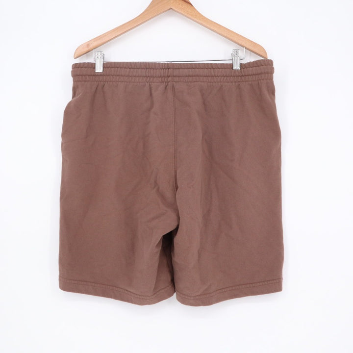 American Giant Sweatshorts Mens Large Brown Cotton Fleece Logo Drawstring Waist