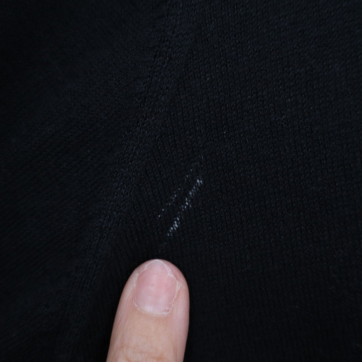 A New Day Cardigan Sweater Womens Large Black Knitted Long Sleeve Button Front