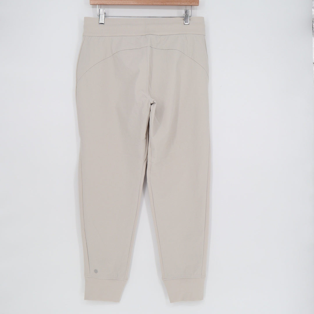 Athleta Headlands Hybrid Joggers Beige Petite 8P Hiking Travel Pants