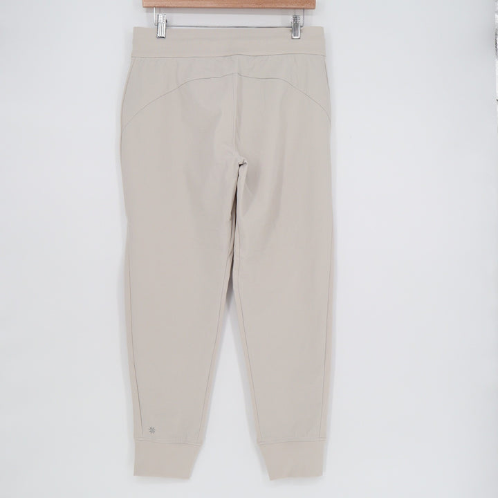 Athleta Headlands Hybrid Joggers Beige Petite 8P Hiking Travel Pants