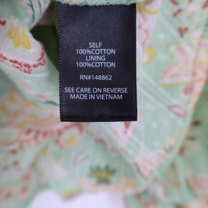 Torrid Mint Green Floral Clip Dot Smocked Peplum Blouse Square Neck Size 1 Plus