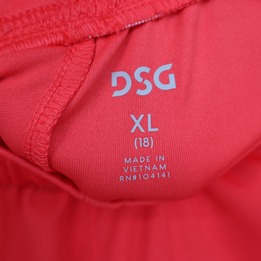 DSG Boys All Sport Short Cabana Coral White XL 18 Moisture Wicking NEW