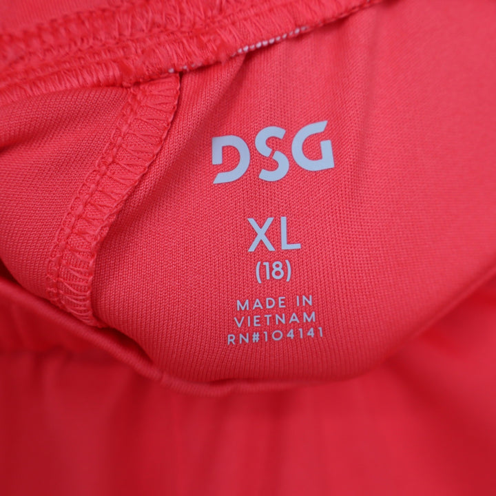 DSG Boys All Sport Short Cabana Coral White XL 18 Moisture Wicking NEW