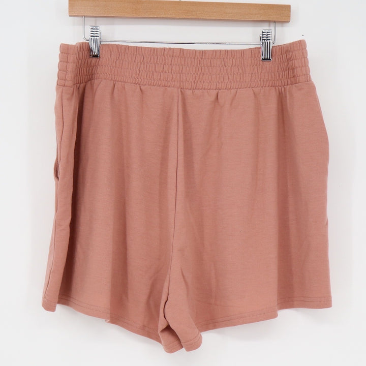 Old Navy Active Womens XL Mauve Pink Jersey Lounge Shorts High Rise Pockets