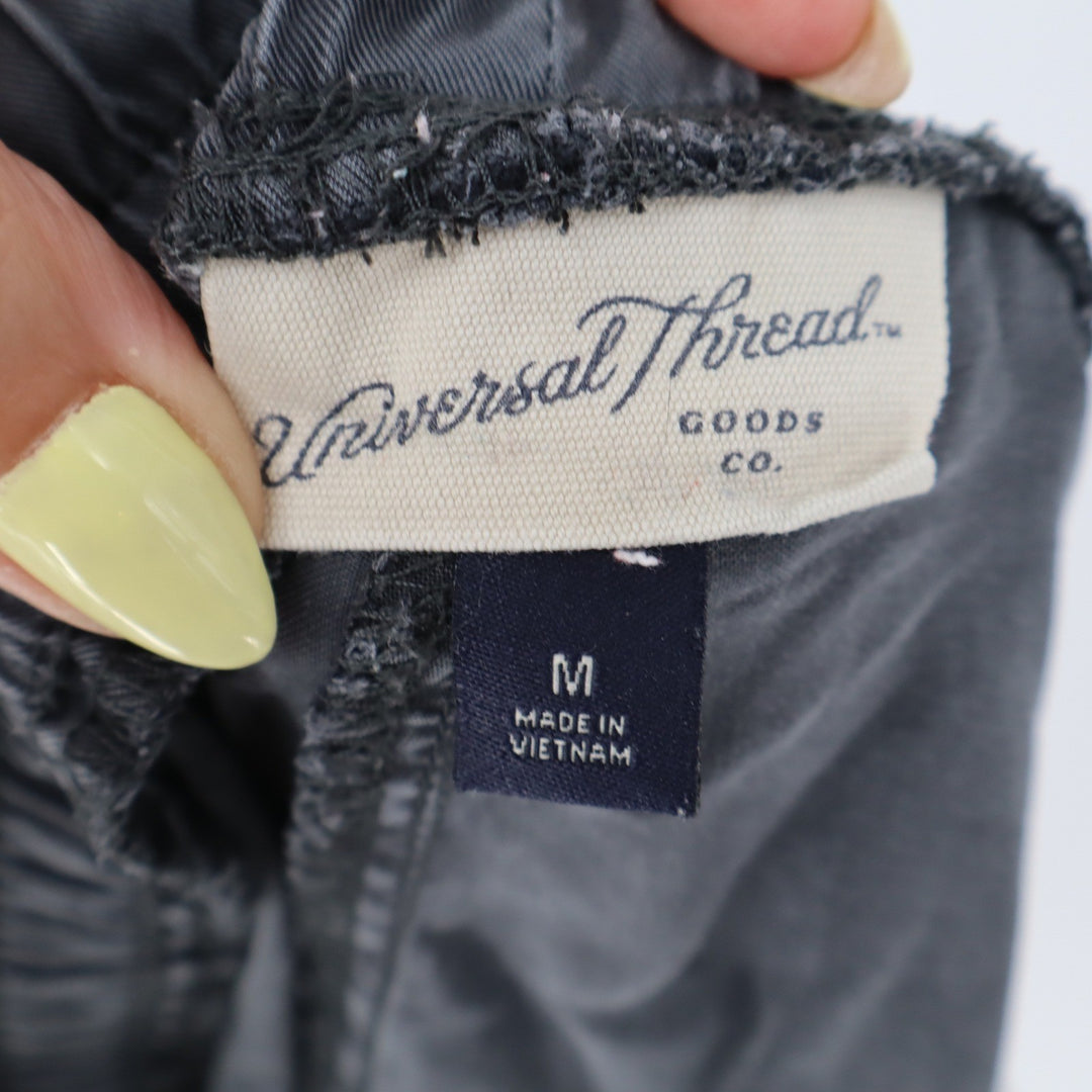 Universal Thread Womens Gray Lyocell Utility Shorts Elastic Waist Size M
