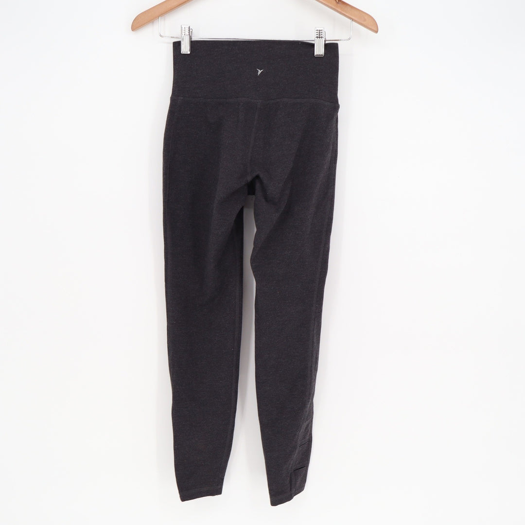 Old Navy Active Balance Leggings Womens Small Charcoal Gray Go-Dry High Waisted