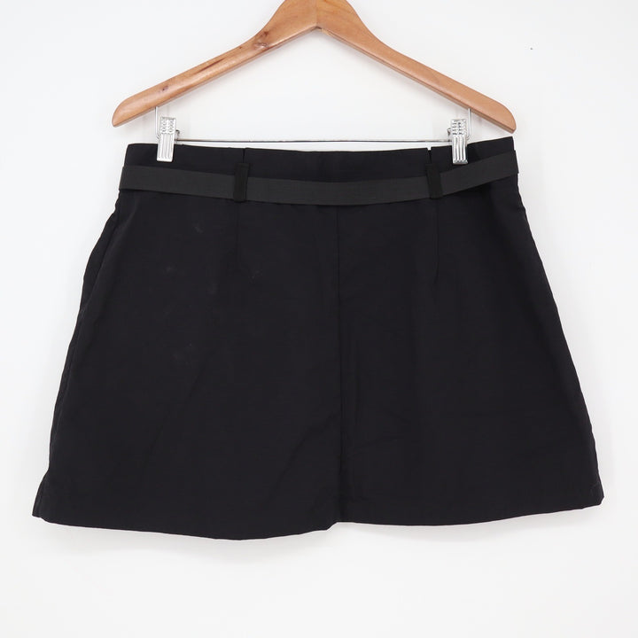 ASOS DESIGN Skirt Womens 12 Cargo Mini Black Buckle Utility Excellent