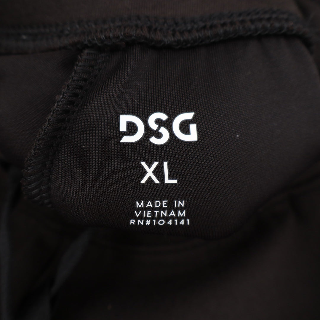 DSG Mens XL Mid-Rise Jogger Pants Dark Brown Drawstring Fleece Sweatpants 9070