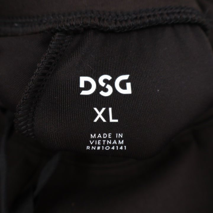 DSG Mens XL Mid-Rise Jogger Pants Dark Brown Drawstring Fleece Sweatpants 9070