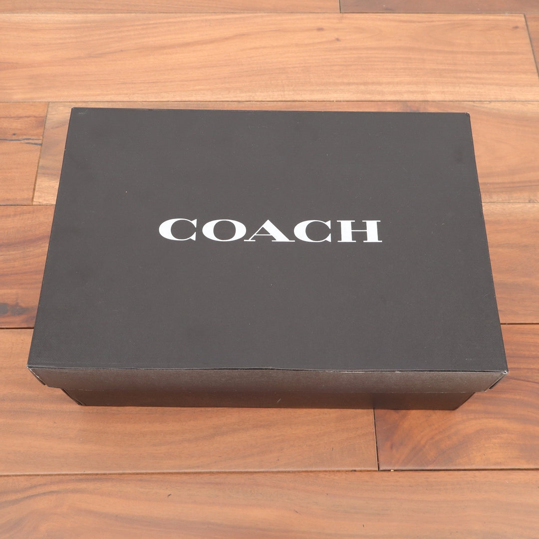 Coach Tally Shearling Sandal Natural Signature Monogram Size 8