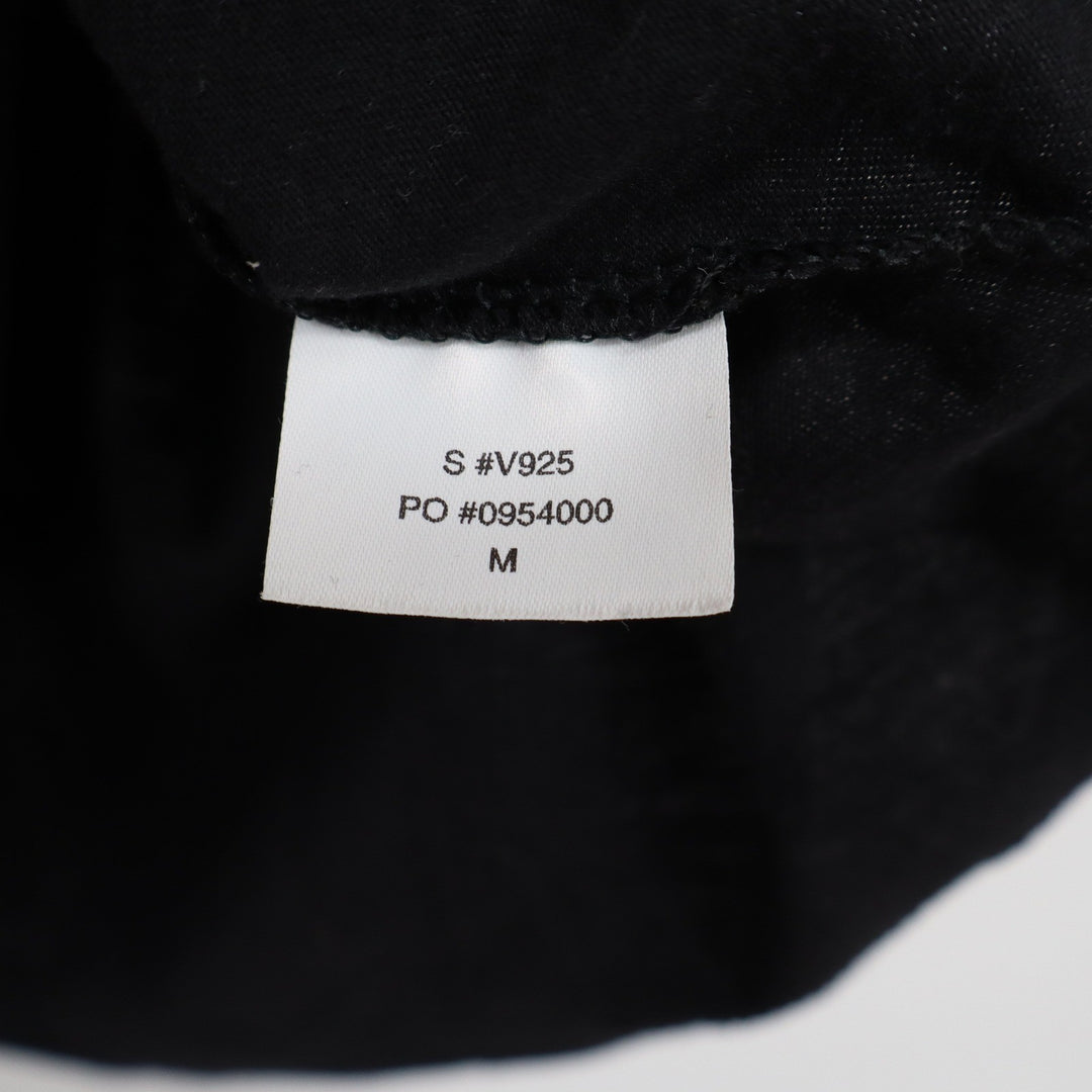 V Mens Graphic T-Shirt Black Short Sleeve Crew Neck Cotton Tee Size M