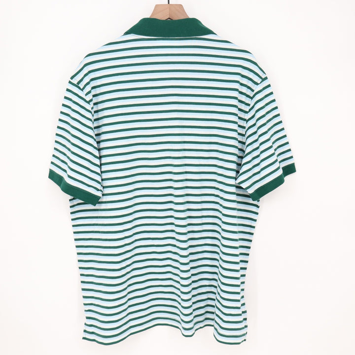 Walter Hagen Mens XXL Clubhouse Stripe Pique Polo Green Blue