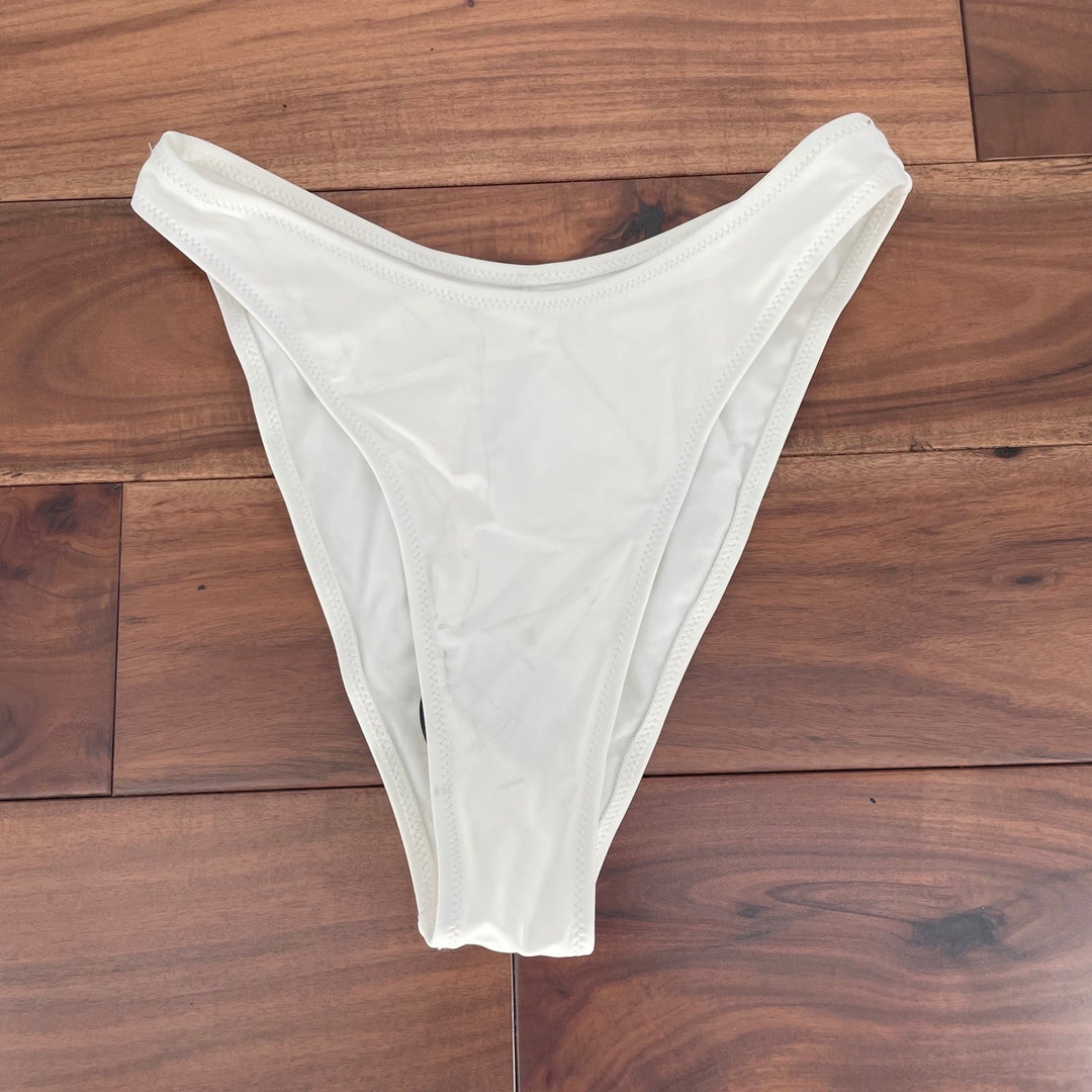 Lulus White Thong Bikini Bottoms Size S LULUSCOM