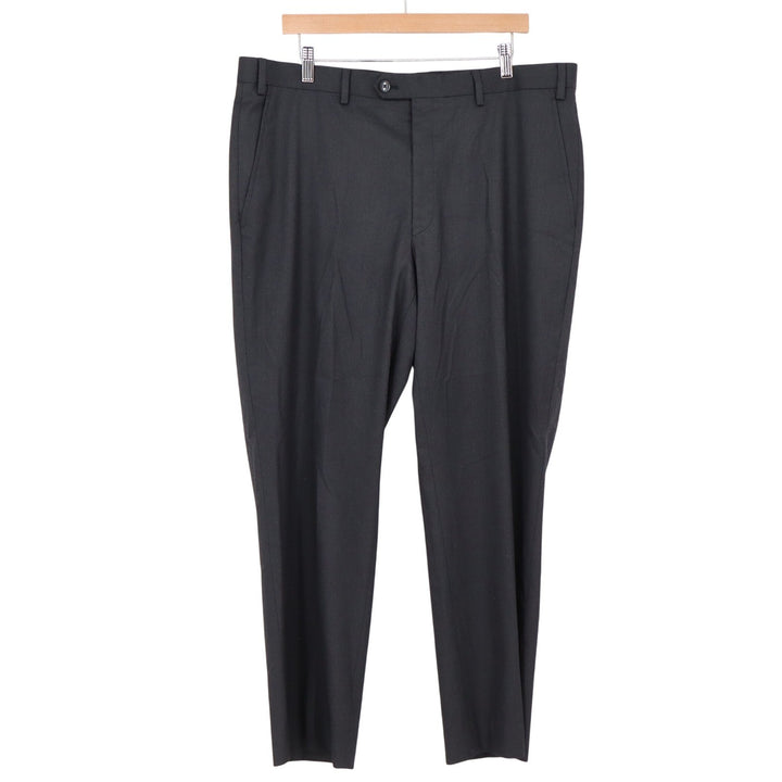 Alfani Dress Pants Mens 38x32 Regular Fit Charcoal Black Stretch Excellent