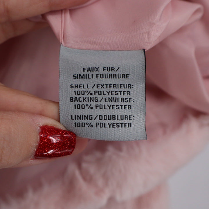 BAGATELLE COLLECTION Pink Faux Fur Chevron Lined Jacket Size M
