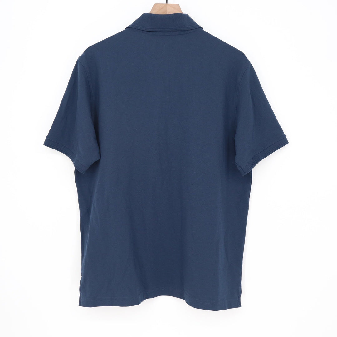 Walter Hagen Clubhouse Navy Blue Solid Pique Polo Mens Large Stretch