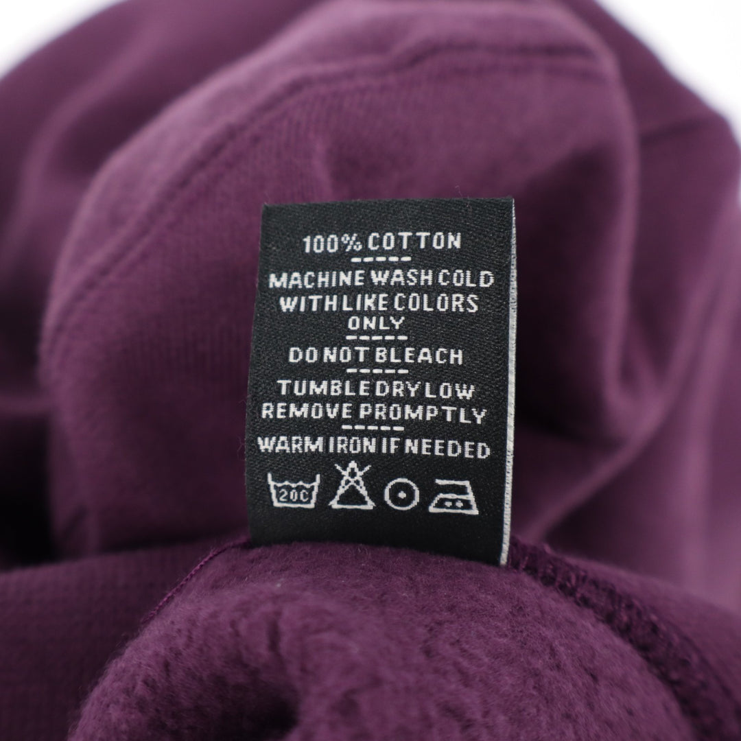 American Giant Classic Hoodie Mens Medium Blackberry Wine Cotton Fleece Lined