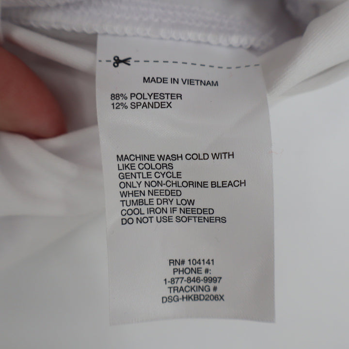 DSG Girls Performance Mid Rise Shortie White Athletic Shorts Size M 10-12 3in