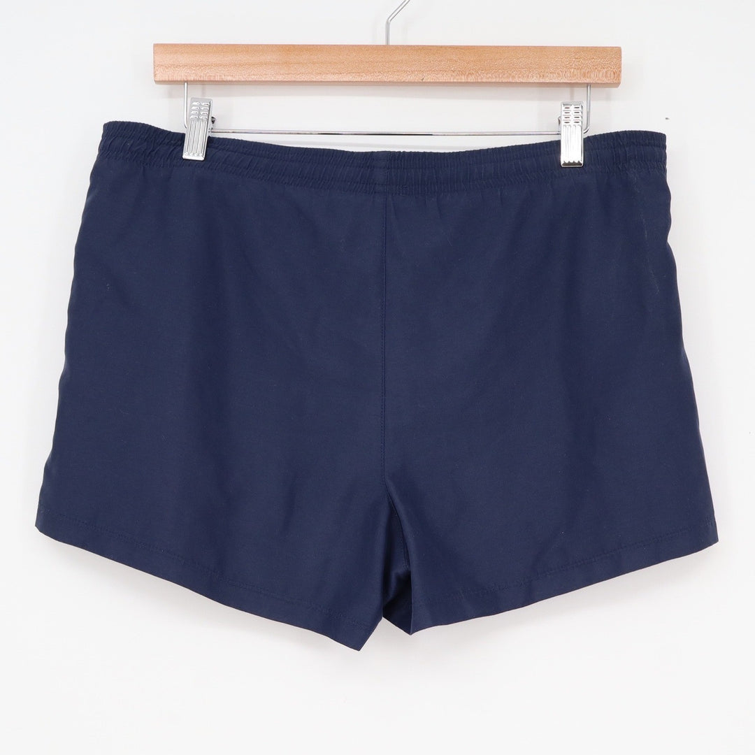 Aspire Mens Navy Blue Athletic Shorts Elastic Waist Polyester Size Small