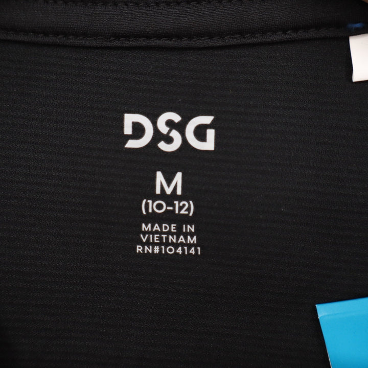 DSG Boys Movement Tee Pure Black Short Sleeve Moisture Shirt Size M 10-12