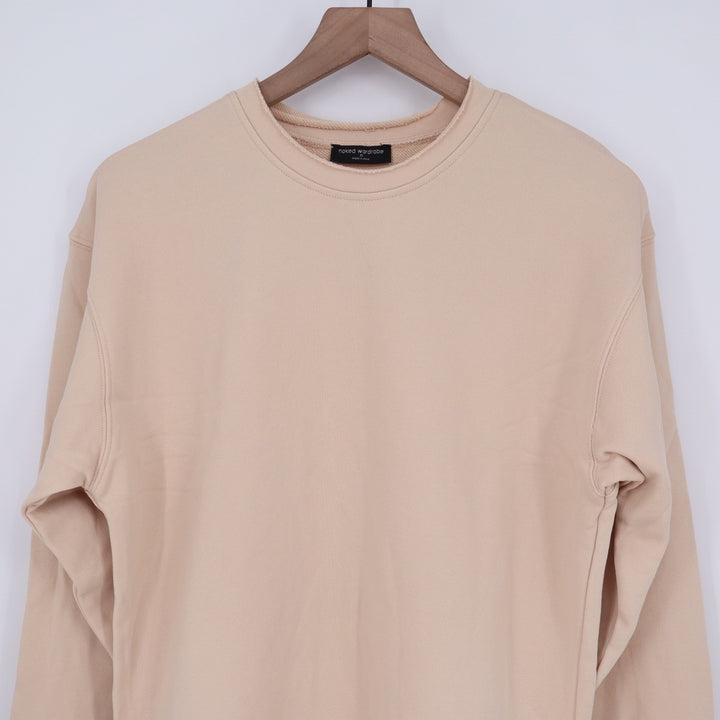 Naked Wardrobe Tan Beige Crewneck Sweatshirt Joggers Lounge Set M
