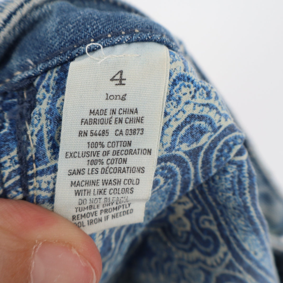 American Eagle Outfitters Jeans Womens 4L Blue Denim Distressed Stretch Straight