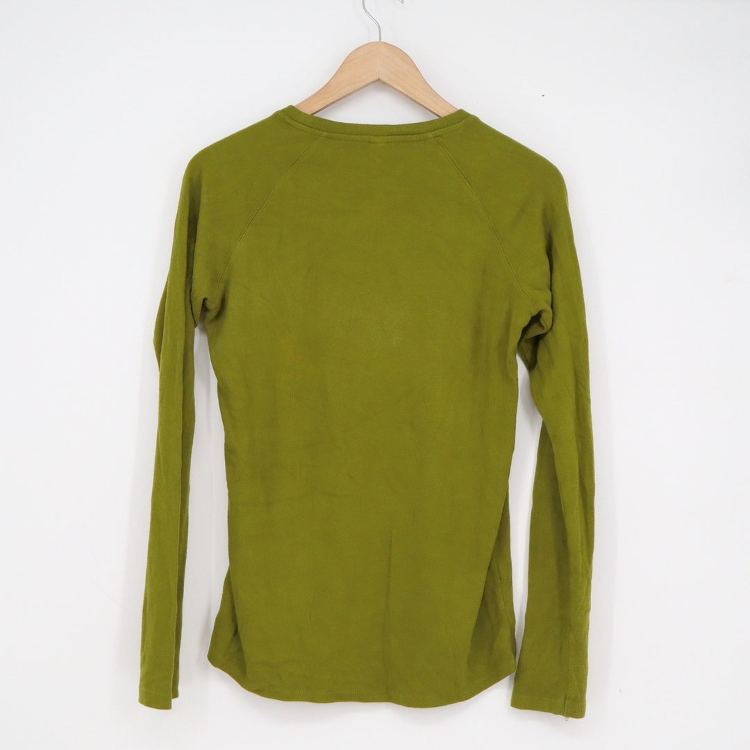Uniqlo Heattech Long Sleeve Crew Neck Thermal Top Olive Green Small