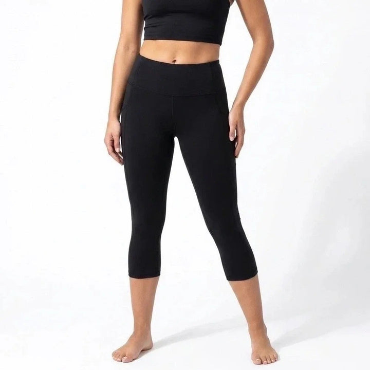 DSG Womens High Rise Capri Leggings Black XS NWT