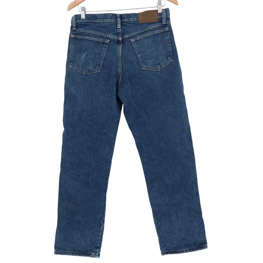 Cabela's Jeans Mens 30x30 Blue Denim Cotton Flannel Lining Straight Leg Outdoor