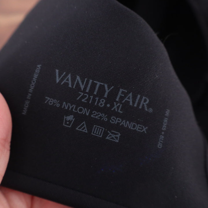 Vanity Fair Beauty Back Simple Sizing Bra Women's XL Black Stretch Wireless