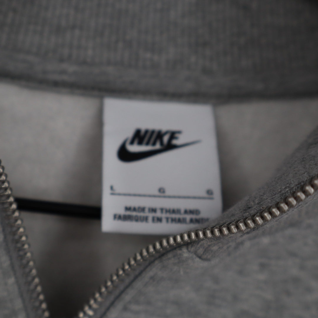 Nike USA Hockey Phoenix Crop Quarter Zip Sweatshirt Grey L