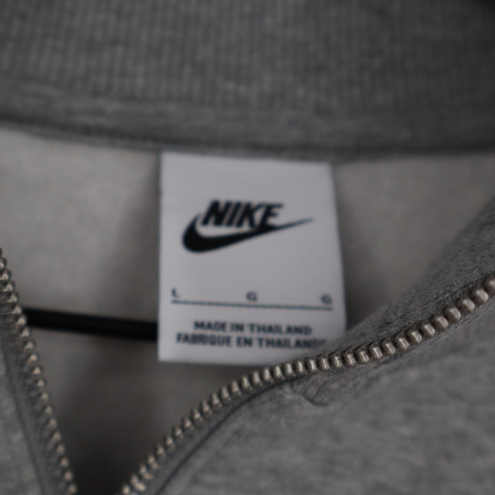 Nike USA Hockey Phoenix Crop Quarter Zip Sweatshirt Grey L